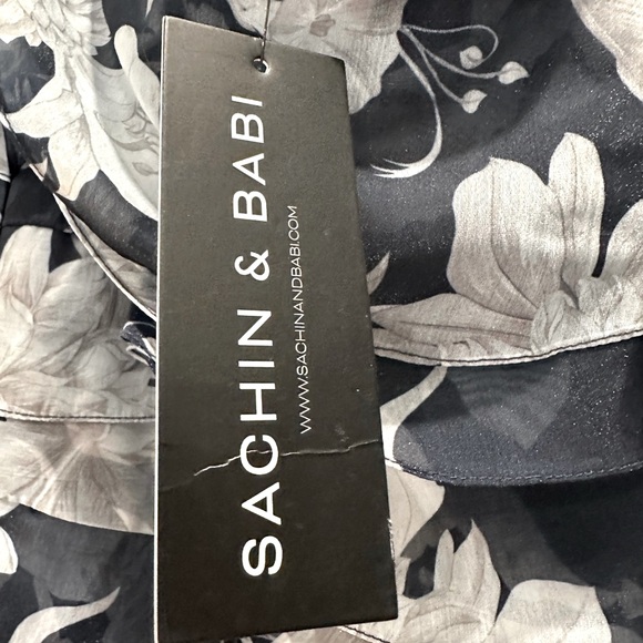 NWT Sachin & Babi's Floral Strapless Maxi Dress Sz 2 - Picture 4 of 4